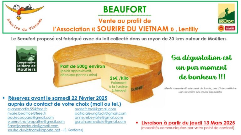 Lire la suite à propos de l’article Vente de Beaufort